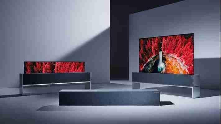 LG's innovative roll-up TV to go on sale this year